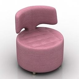 Round Soft Chair Rondo 3d model