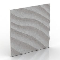Waves Panel Decor 3d-model