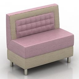 Pink Sofa Reggi Design 3d model