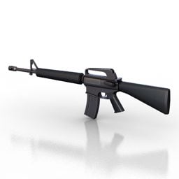 Pistola militare M16a2 modello 3d