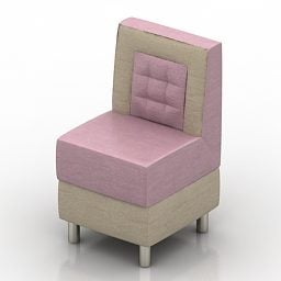 Single Chair Reggi Design 3d model