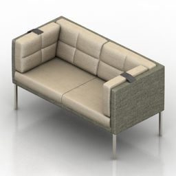 Living Room Sofa Pikasso Decor 3d model