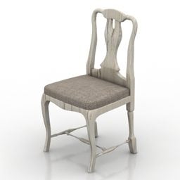 Western Classic Chair Shabby 3d model