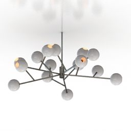 Bulbs Luster Pouenat 3d model