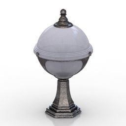 古いスタイルのランプ街灯3Dモデル