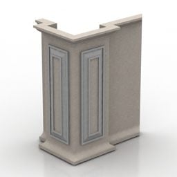 Panel Column Decor 3d model