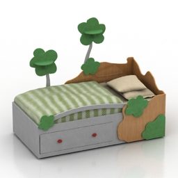 Bed For Kid 3d model