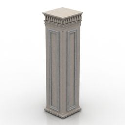 Model 3D kolumny starożytnego Rzymu