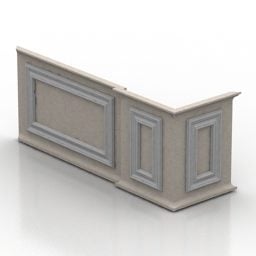 Classic Wall Panel Design 3d model