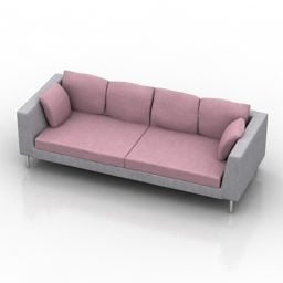 Sofa 3 Chỗ Italia mẫu 3d