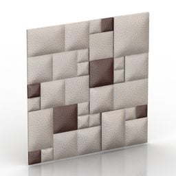 面板石砖图案3d模型