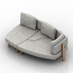 Sofa Wing Design 3d model