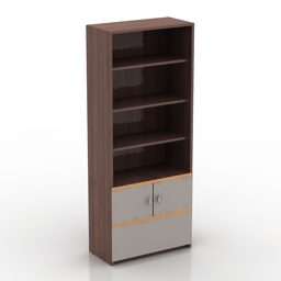 Тривимірна модель Office File Locker 4 Drawers