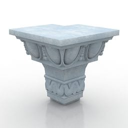 Ceiling Molding Carving Style 3d model