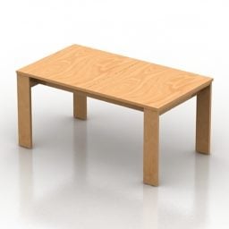 Rectangle Table 4 Legs 3d model