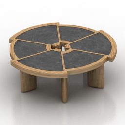 Ξύλινο Τραπέζι Cassina Design 3d μοντέλο