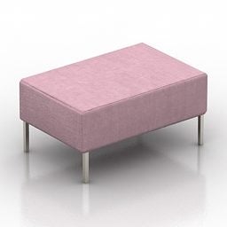 Model 3D z różowym balansem siedzenia