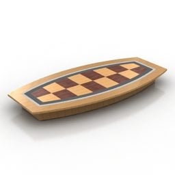 Wooden Table Conference 3d model