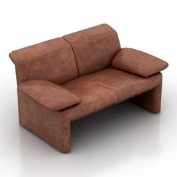 Leather Sofa Linea Furniture 3d model