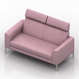 双人沙发平衡3d模型