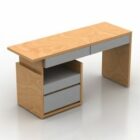 Office Working Table With Cabinet