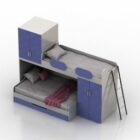 Bunk Bed Mio With Cabinet