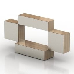 Bytový nástěnný stojan Cubo 3D model