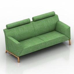 Зелений диван Пасифік 3d модель