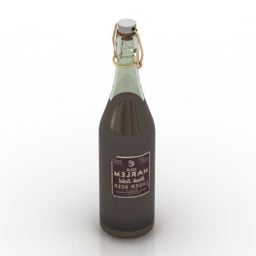 Kitchen Wine Bottle V1 3d model