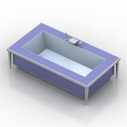 목욕 튜브 위생 도자기 3d 모델
