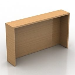 Wood Rack Kitchen Furniture 3d model