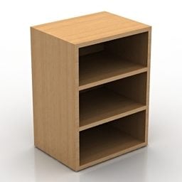 Simple Shelf Kitchen Furniture 3d model