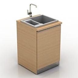 Model 3d Perabot Dapur Sink
