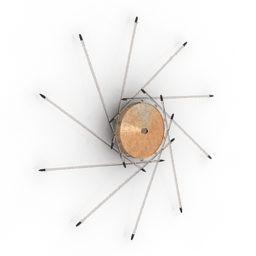 3д модель Бра Лампа Из Изогнутого Стекла Материал