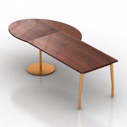Round Rectangle Table Archiutti 3d model