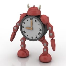 时钟机器人儿童玩具3d模型