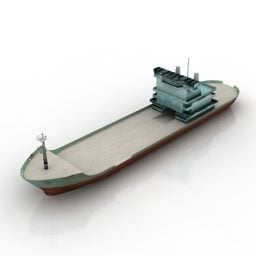 Leeg vrachtschip 3D-model