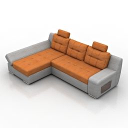 Canapé d'angle Milana modèle 3D
