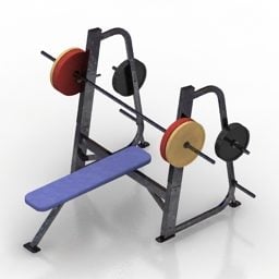Gym Tools Simulator Bench 3d-modell
