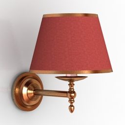 Sconce Lamp Antique Style 3d model