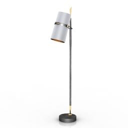 Torchere Lamp Glass Shade 3d μοντέλο