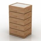 Dřevěné skříňky 5 zásuvek