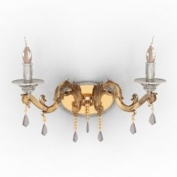 Candle Sconce Lighting 3d-modell