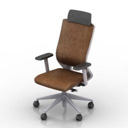 Rollstuhl-Büro 3D-Modell