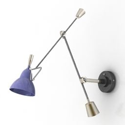 Castiçal de lâmpada de arandela em formato antigo Modelo 3D