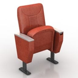 电影院剧院扶手椅3d模型