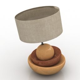Modern Hotel Table Lamp Linea 3d model