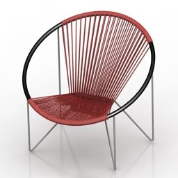 تصميم سلسلة الكرسي بذراعين نموذج ثلاثي الأبعاد