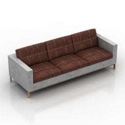 Three Seats Sofa Foster Design 3d model