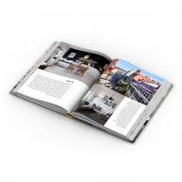 Open Magazine 3d-modell